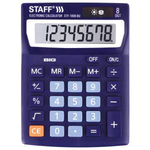 Калькулятор карм.  8-р. STAFF STF-1808-BU ...